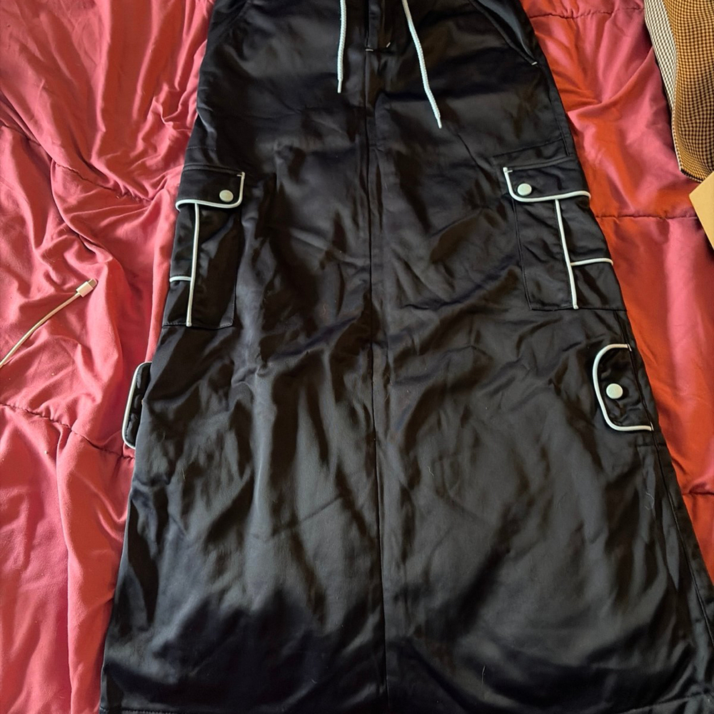 Vintage Y2K 90s Women's Cargo Skirt Size X Small Tech Rave RARE